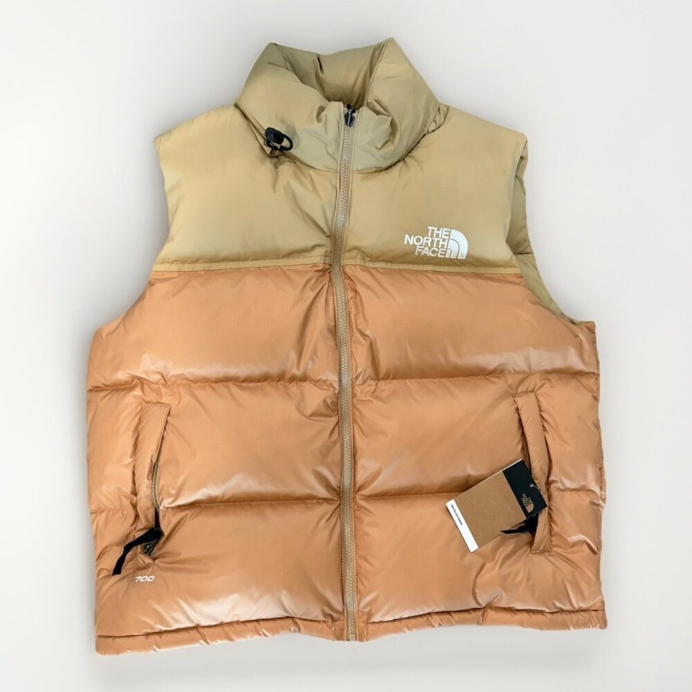 The North Face Almond Butter 1996 Retro Nuptse 700 Down Vest Jacket NWT